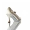 ICS Court Shoe Classic in White Satin with a 2.5" heel