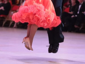 The Contra Pro worn by a top ballroom champion in competition.