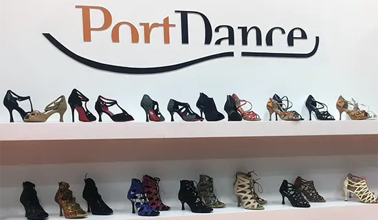 Several of the innovative styles from Port Dance on display.