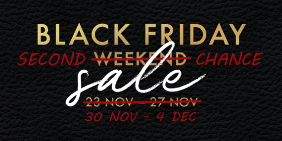 Black Friday Sale Extended until December 4th
