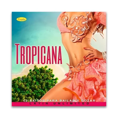 Cover Artwork for the Tropicana 2 CD set with 42 strict time tracks for Latin dancing.
