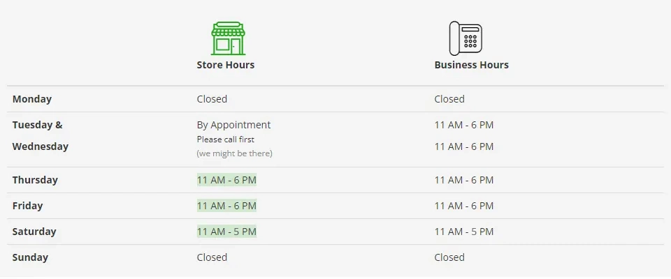 Dance Plus Store Hours